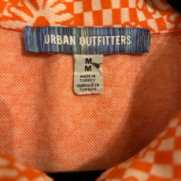 Urban Outfitters Orange Daisy Zip-Front Mini Dress Size M - Picture 7 of 9